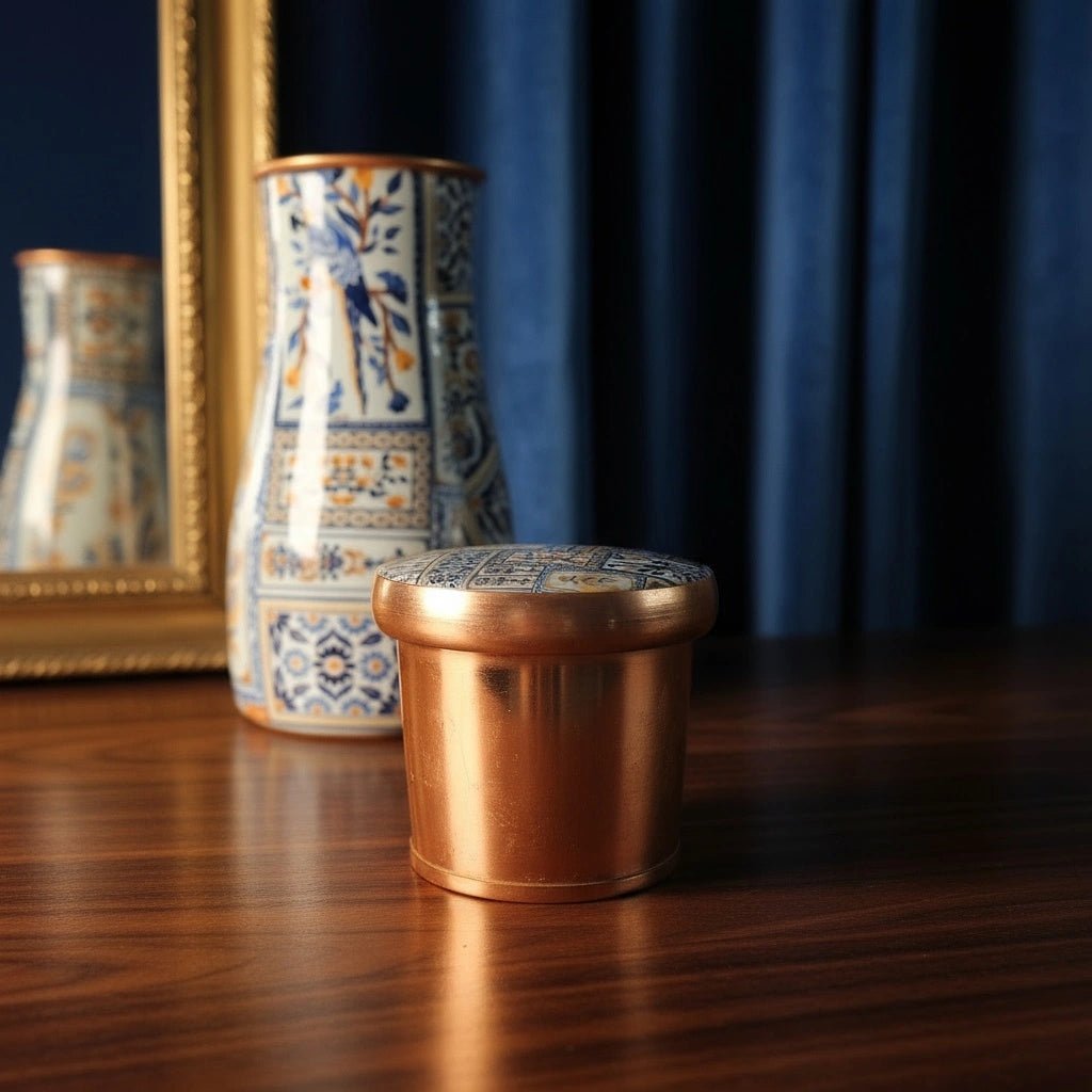 Handcrafted Copper Tumbler with Inbuilt Glass | Luxury Artisan Drinkware | Handcrafted by CHAAK DESIGN