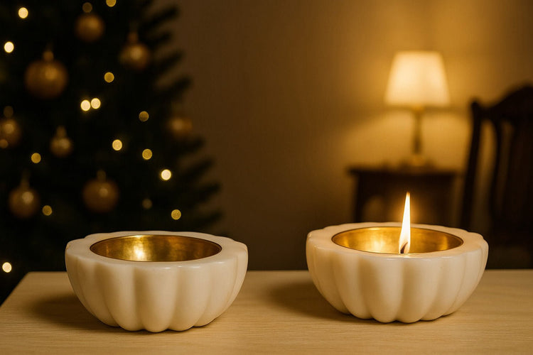 Marble Diyas - CHAAK DESIGN