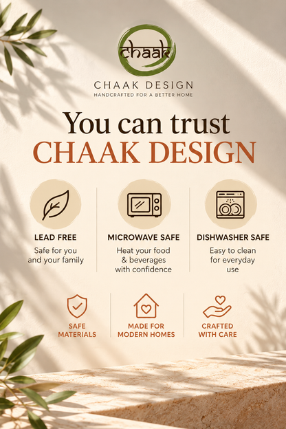 Chaak Design handcrafted for better homes brand card
