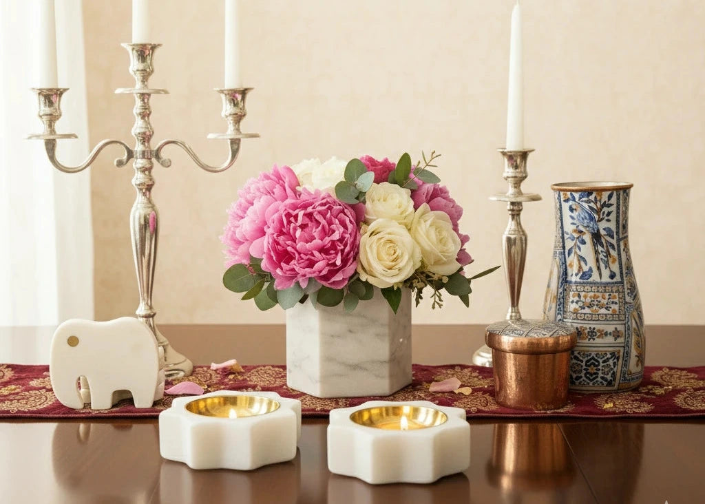 Handcrafted marble home décor and gifting products by Chaak Design