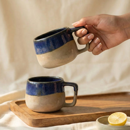Hand - Glazed Artisan Ceramic Mug – Earth & Sky Collection | Handcrafted by CHAAK DESIGN