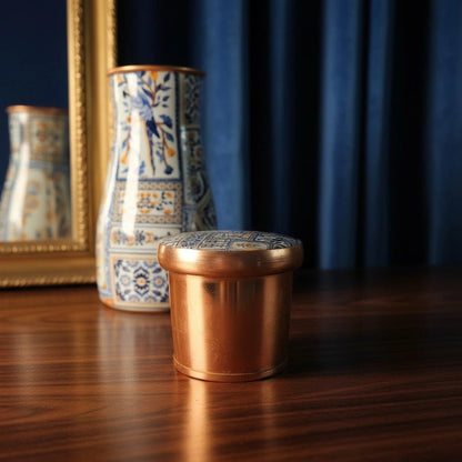 Handcrafted Copper Tumbler with Inbuilt Glass | Luxury Artisan Drinkware | Handcrafted by CHAAK DESIGN