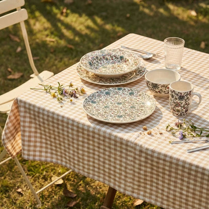 Handcrafted Floral Ceramic Breakfast & Pasta Set (4 - Piece) | Handcrafted by CHAAK DESIGN