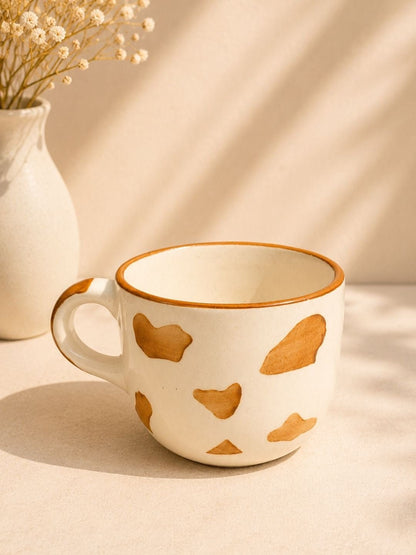 Handcrafted Hidden Puppy Ceramic Coffee Mug | Cute Dog Surprise Mug | Hand-Painted Artisan Tea & Coffee Mug | 300 ml | Handcrafted by CHAAK DESIGN