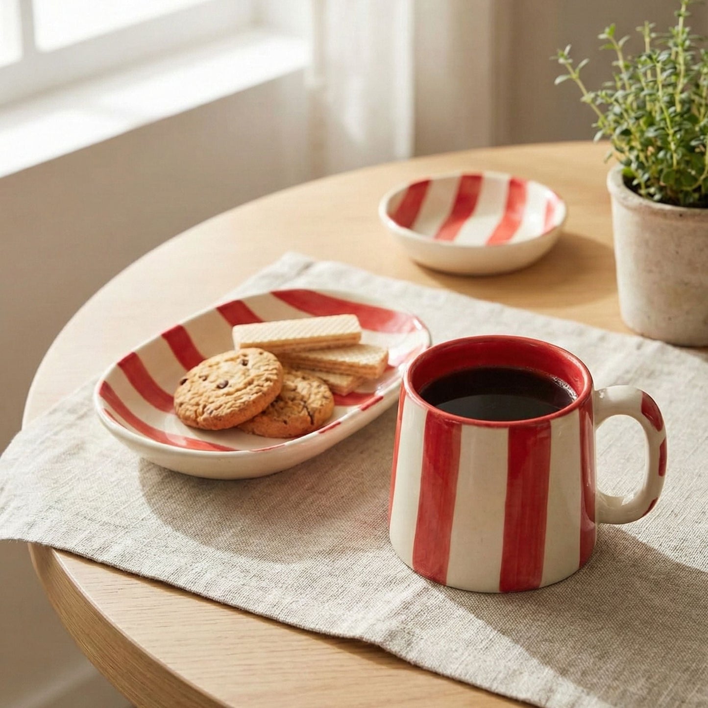 Handpainted Ceramic Mug | Artisan Two - Tone Coffee & Tea Cup | Handcrafted by CHAAK DESIGN