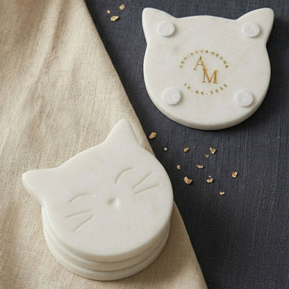 Personalized Marble Coasters | Custom Wedding & Corporate Gifts | Handcrafted by CHAAK DESIGN